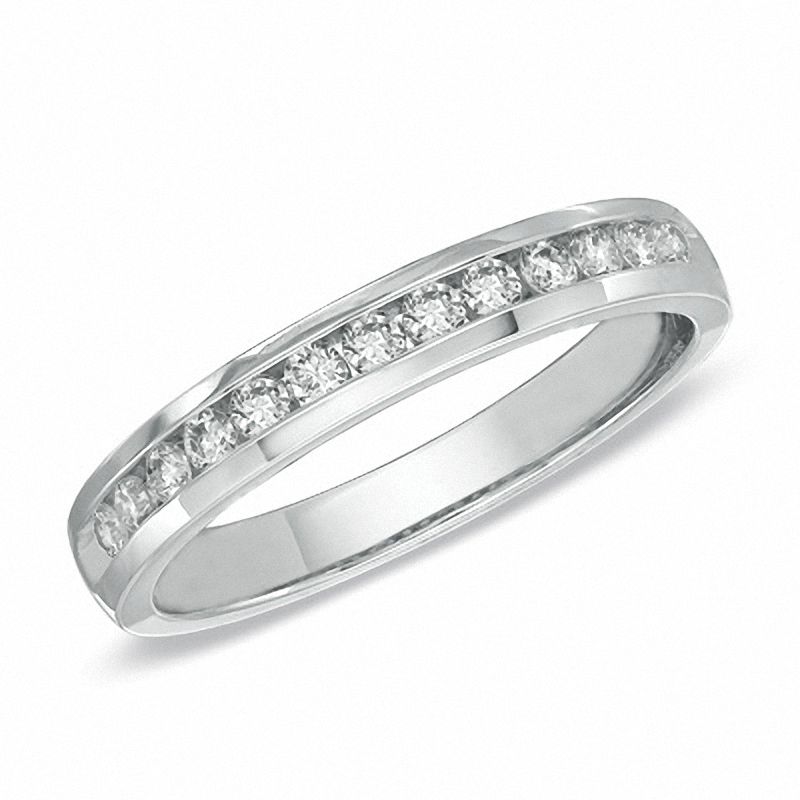 0.25 CT. T.W. Certified Diamond Band in 14K White Gold (I/SI2)