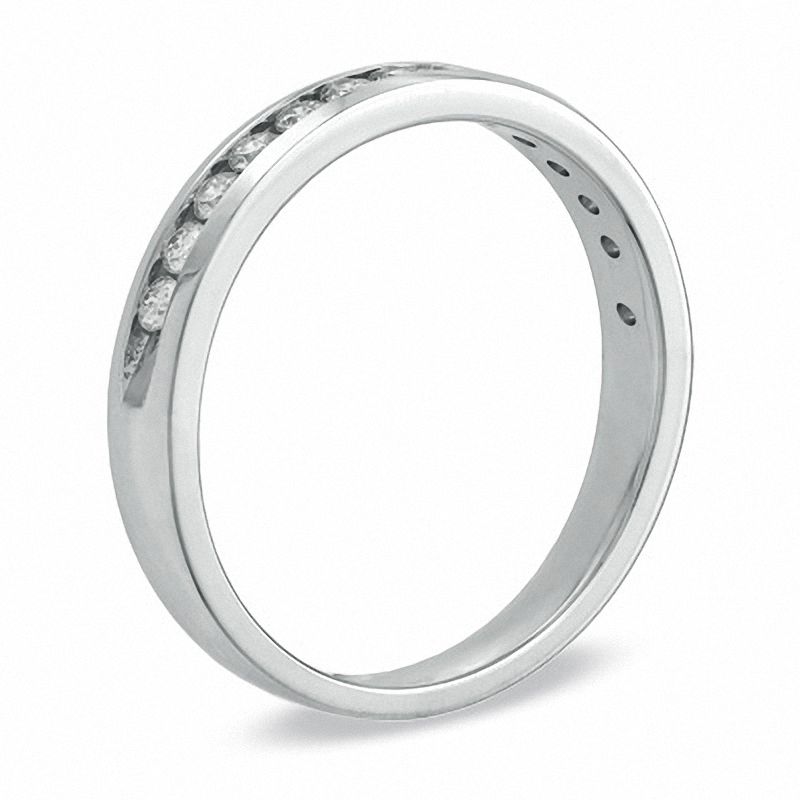 Main Image 2 of 0.25 CT. T.W. Certified Diamond Band in 14K White Gold (I/SI2)