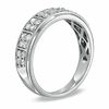 CT. T.W. Diamond Chequerboard Wedding Band in 10K White Gold