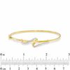 Thumbnail Image 2 of 0.21 CT. T.W. Diamond Swirl Bangle in 10K Gold