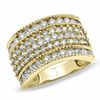 Thumbnail Image 0 of 2.00 CT. T.W. Diamond Multi-Row Band in 10K Gold