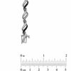 Thumbnail Image 3 of 0.33 CT. T.W. Enhanced Black and White Diamond Waves Bracelet in Sterling Silver - 7.25"