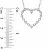 Thumbnail Image 2 of Diamond Accent Station Heart Pendant in Sterling Silver