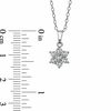 Thumbnail Image 2 of Diamond Accent Flower Pendant in Sterling Silver