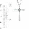 Thumbnail Image 1 of Diamond Accent Cross Pendant in Sterling Silver