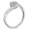 Thumbnail Image 2 of Diamond Accent Cluster Bypass Ring in Sterling Silver