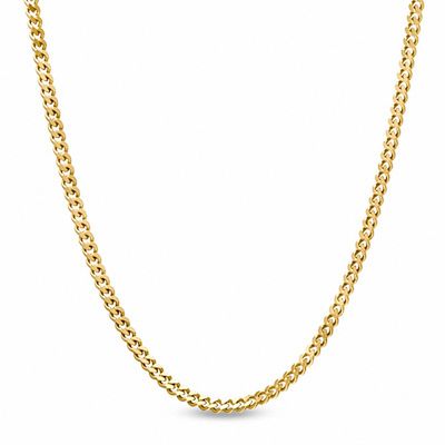 1.0mm Curb Chain Necklace in 14K Gold