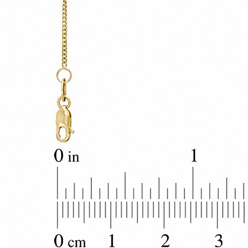 Main Image 2 of 1.0mm Curb Chain Necklace in 14K Gold - 18"