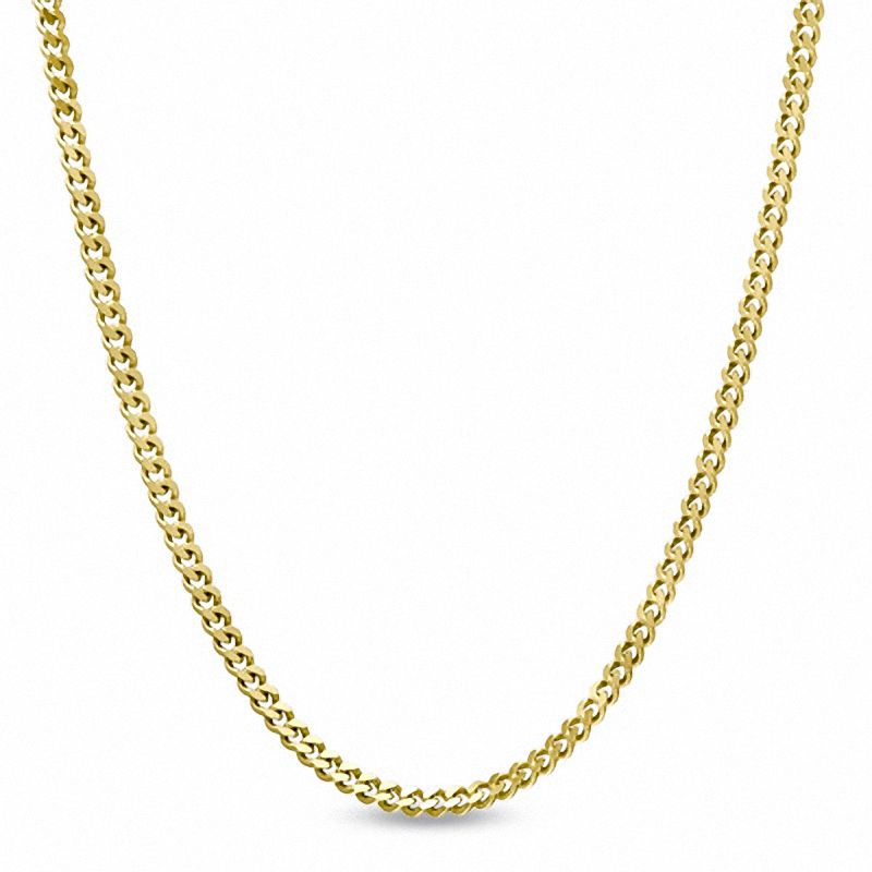 1.0mm Curb Chain Necklace in 14K Gold - 20"