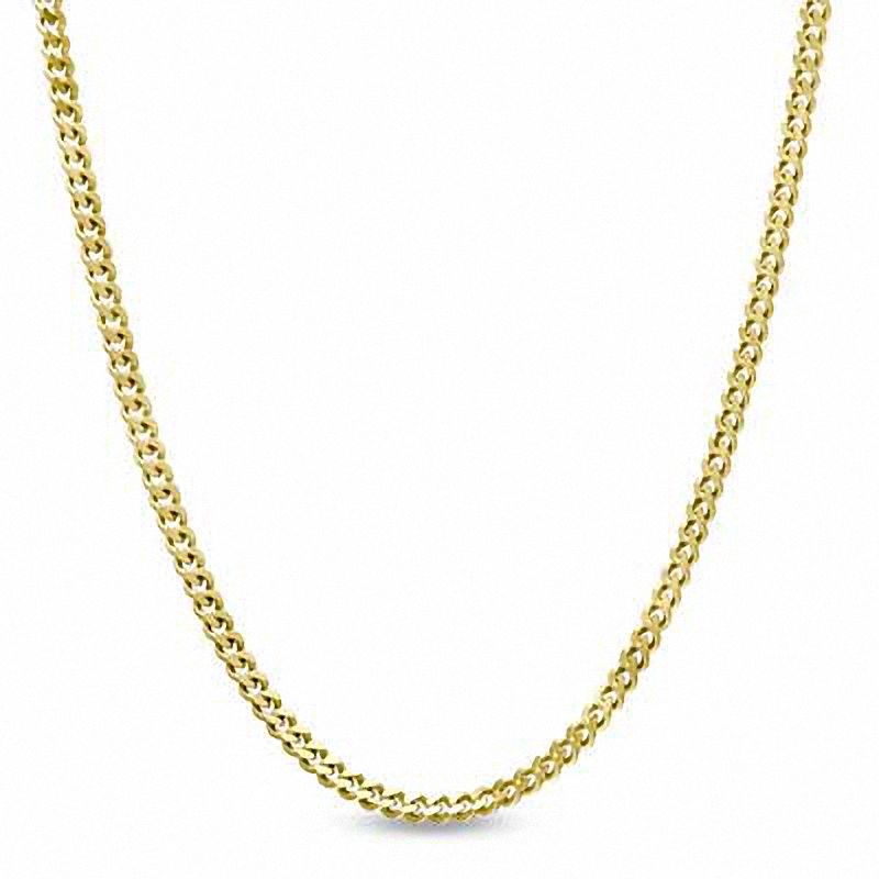 2.0mm Curb Chain Necklace in 14K Gold - 20"