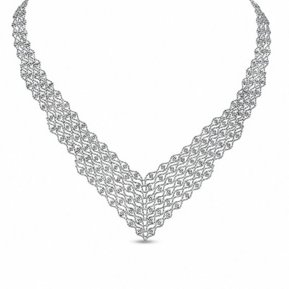 Silver bib necklaces discount