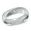 Thumbnail Image 0 of Ladies' 5.0mm Diamond Accent Wedding Band in 10K White Gold