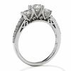 Thumbnail Image 1 of 1.20 CT. T.W. Diamond Past Present Future® Ring in 14K White Gold