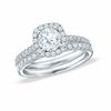 Thumbnail Image 0 of 1.00 CT. T.W. Diamond Framed Bridal Set in 14K White Gold