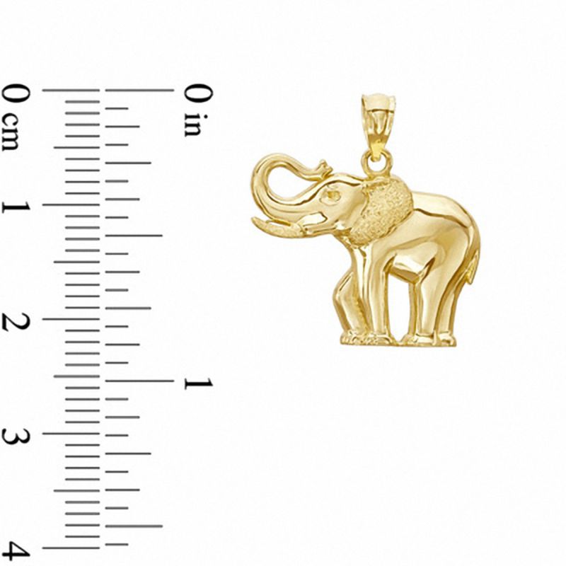 Main Image 2 of 10K Gold Elephant Charm
