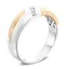 Thumbnail Image 1 of Ladies' Diamond Accent Wedding Band in 10K Two-Tone Gold
