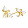 Thumbnail Image 0 of Child's Cubic Zirconia Dragonfly Earrings in 14K Gold