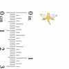 Thumbnail Image 2 of Child's Cubic Zirconia Dragonfly Earrings in 14K Gold