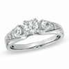Thumbnail Image 0 of 0.75 CT. T.W. Diamond Three Stone Engagement Ring in 14K White Gold