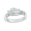 Thumbnail Image 2 of 1.00 CT. T.W. Diamond Three Stone Crown Engagement Ring in 14K White Gold