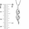 Thumbnail Image 2 of Sirena™ 0.25 CT. T.W. Diamond Two Stone Swirl Pendant in 14K White Gold