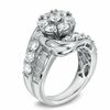 Thumbnail Image 2 of 3.00 CT. T.W. Diamond Flower Cluster Engagement Ring in 14K White Gold