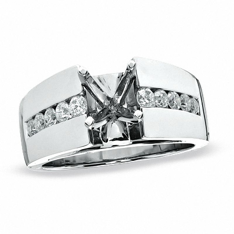 0.50 CT. T.W. Diamond Semi-Mount in 14K White Gold