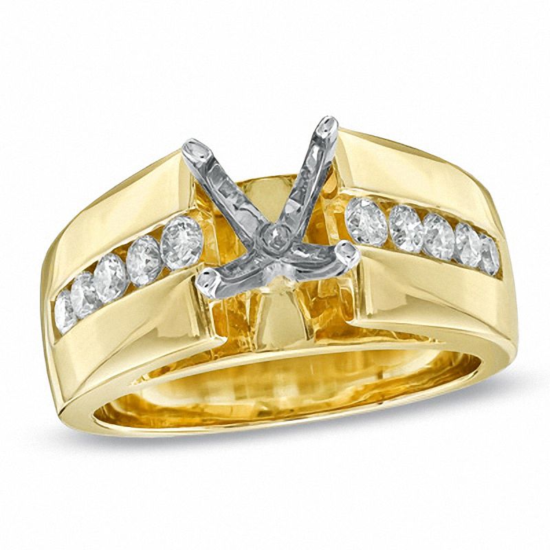 0.50 CT. T.W. Diamond Semi-Mount in 14K Gold