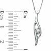 Thumbnail Image 1 of Sirena™ Diamond Accent Bypass Pendant in 14K White Gold