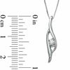 Thumbnail Image 2 of Sirena™ Diamond Accent Bypass Pendant in 14K White Gold