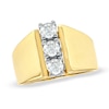 Thumbnail Image 1 of 0.51 CT. T.W. Diamond Linear Past Present Future® Ring in 14K Gold