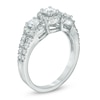 1.00 CT. T.W. Certified Canadian Diamond Round Frame Engagement Ring in 14K White Gold (I/I1)