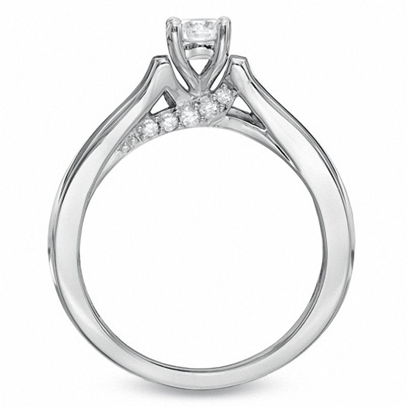 0.50 CT. T.W. Diamond Engagement Ring in 14K White Gold