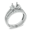Thumbnail Image 2 of 0.75 CT. T.W. Diamond Semi-Mount Bridal Set in 14K White Gold