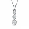 Thumbnail Image 0 of 0.25 CT. T.W. Certified Canadian Diamond Three Stone Pendant in 14K White Gold (I/I2) - 17''