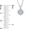 Thumbnail Image 2 of 0.25 CT. T.W. Diamond Frame Pendant in 10K White Gold