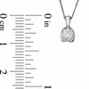 Thumbnail Image 2 of 0.25 CT. T.W. Certified Canadian Diamond Pendant in 14K White Gold - 17"