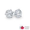 Thumbnail Image 0 of 1.40 CT. T.W. Certified Canadian Diamond Solitaire Stud Earrings in 14K White Gold (I/I2)