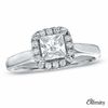 Thumbnail Image 0 of For Eternity 1.00 CT. T.W. Princess-Cut Diamond Frame Engagement Ring in 14K White Gold