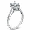 For Eternity 1.00 CT. T.W. Princess-Cut Diamond Frame Engagement Ring in 14K White Gold