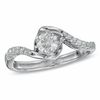 Sirena™ 0.50 CT. T.W. Diamond Twist Engagement Ring in 14K White Gold