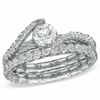 Thumbnail Image 1 of Sirena™ 1.00 CT. T.W. Diamond Bypass Bridal Set in 14K White Gold