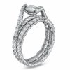Sirena™ 1.00 CT. T.W. Diamond Bypass Bridal Set in 14K White Gold
