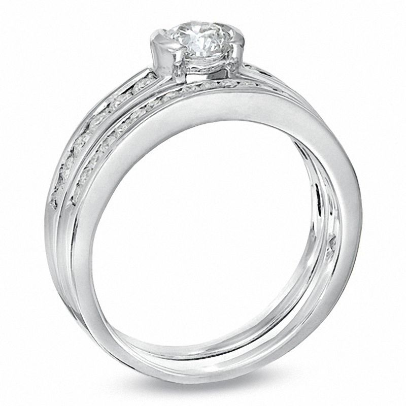 1.00 CT. T.W. Certified Canadian Diamond Bridal Set in 14K Gold (I/I1)|Peoples Jewellers