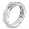 Thumbnail Image 1 of Men's 0.15 CT. Diamond Solitaire Anniversary Band in 14K White Gold