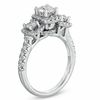 Thumbnail Image 2 of For Eternity 1.50 CT. T.W. Diamond Three Stone Frame Ring in 14K White Gold