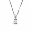 Thumbnail Image 0 of 0.12 CT. Diamond Solitaire Pendant in 10K White Gold