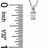 Thumbnail Image 1 of 0.12 CT. Diamond Solitaire Pendant in 10K White Gold