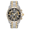 Men's Citizen Eco-Drive® PCAT Chronograph Two-Tone Watch with Black Dial (Model: AT4004-52E)