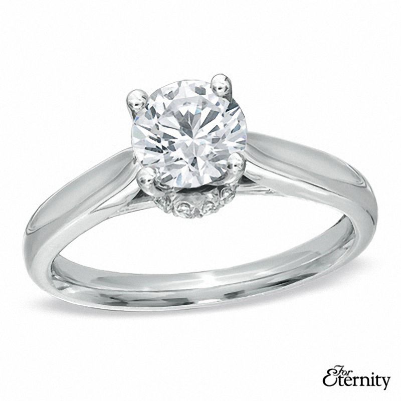 For Eternity 0.50 CT. T.W. Diamond Engagement Ring in 14K White Gold